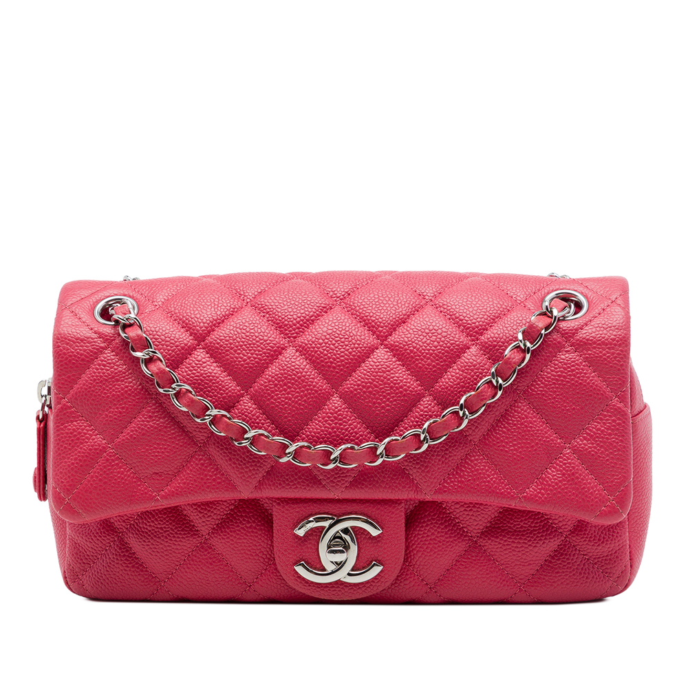 Pre-Loved Chanel Medium Quilted Caviar Easy Flap